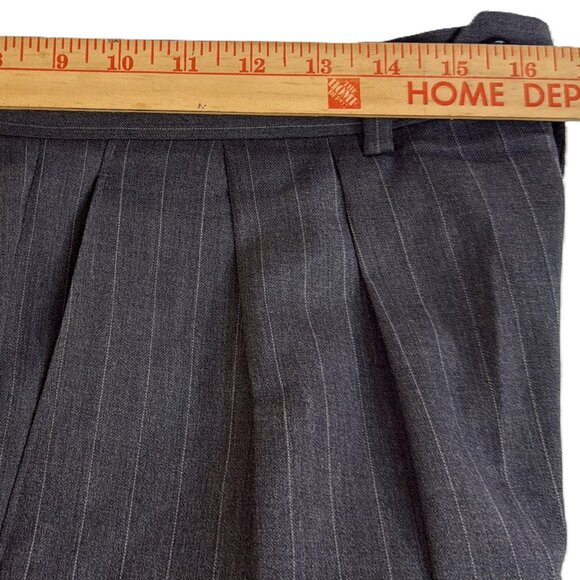 Polo Ralph Lauren Pants Men's 34x32 Gray 100% Wool Dress Slacks Classic Fit - Picture 15 of 16